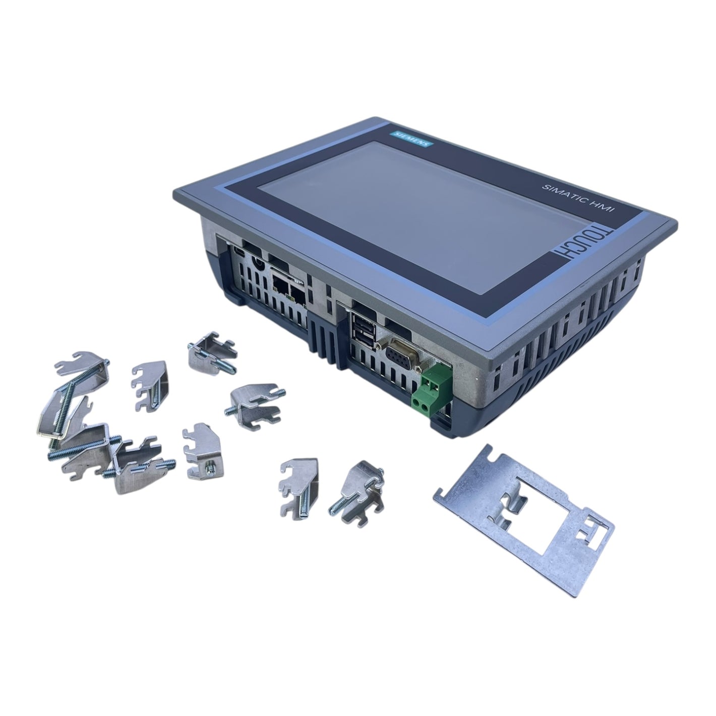 Siemens HMI Touchpanel TP700 Comfort 6AV2124-0GC01-0AX0 mit Befestigungsteilen