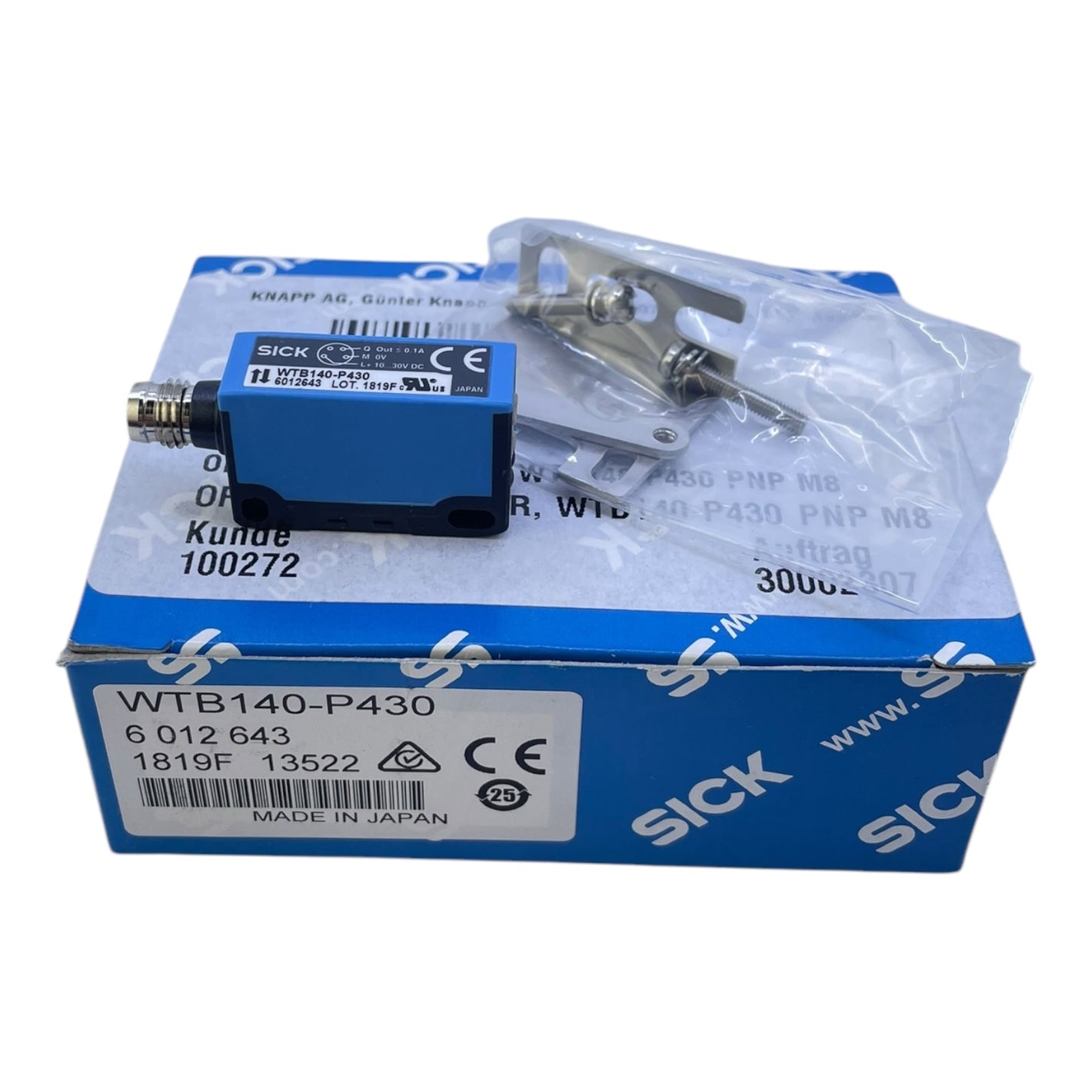 Sick WTB140-P430 Reflexions-Lichttaster 6012643 für industriellen Einsatz