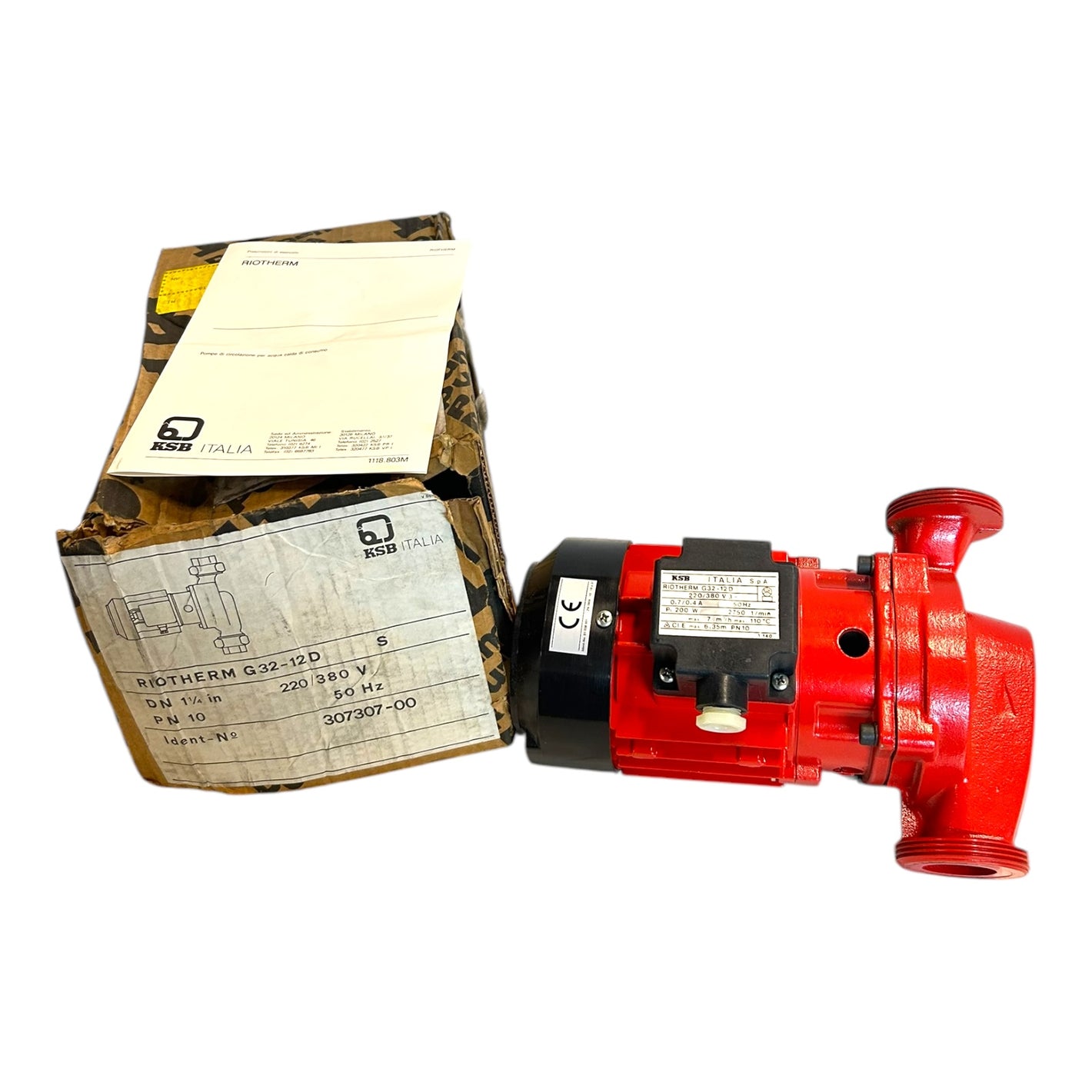 KSB heating pump G32-12D Riotherm domestic hot water pump for industrial use