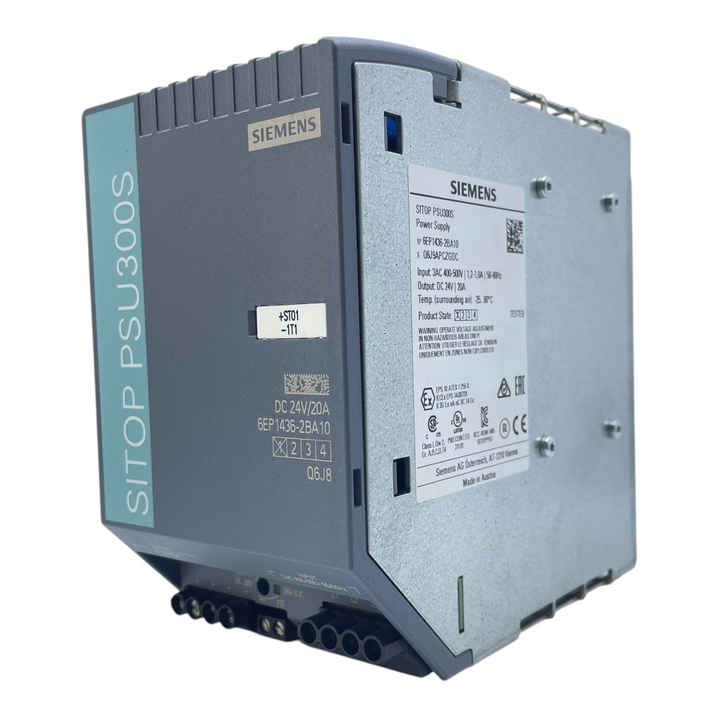Siemens SITOP PSU300S Netzteil 6EP1436-2BA10 24V 20A 3AC 400-500V