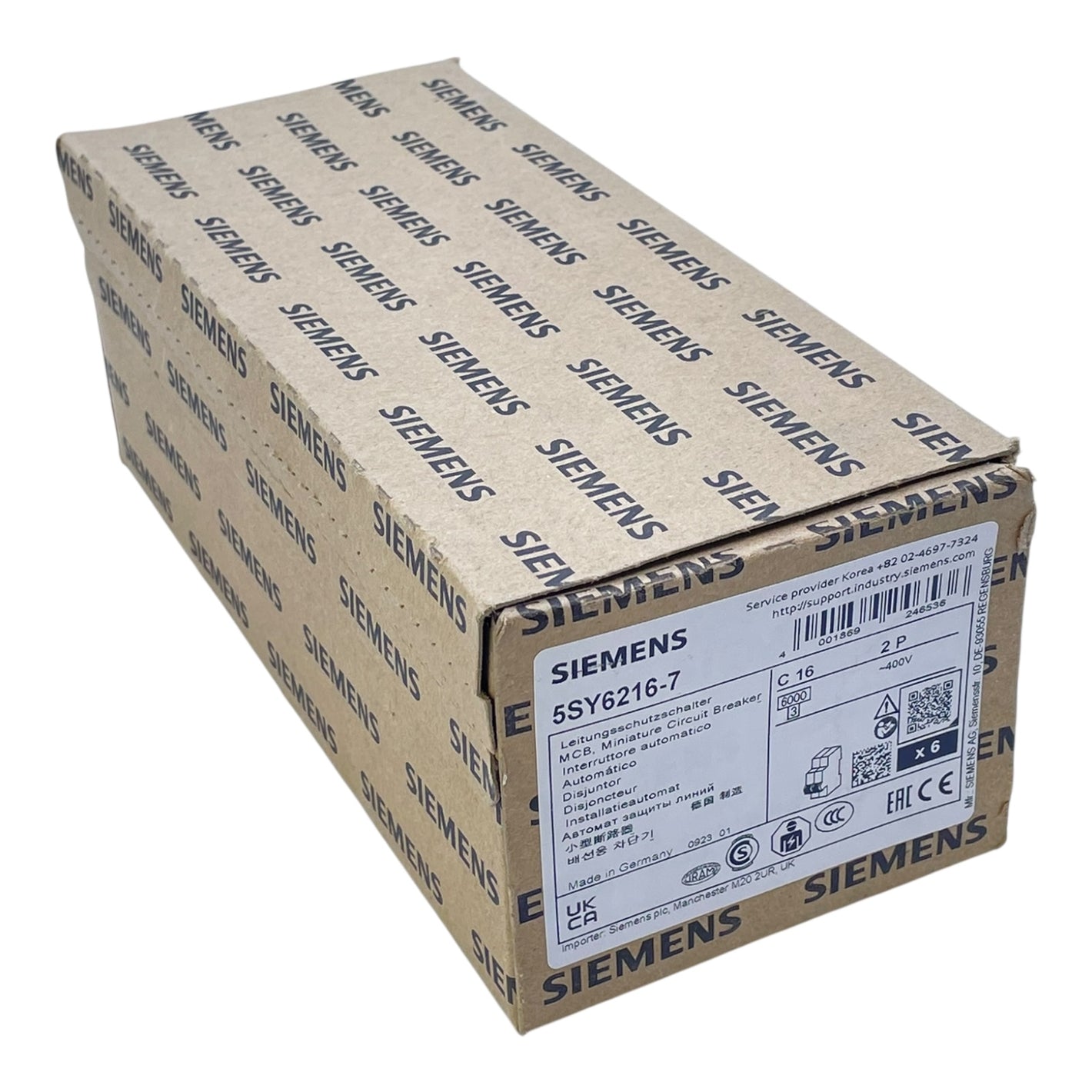 Siemens Leitungsschutzschalter 5SY6216-7 C16A 400V Sicherungsautomat VE:6stk