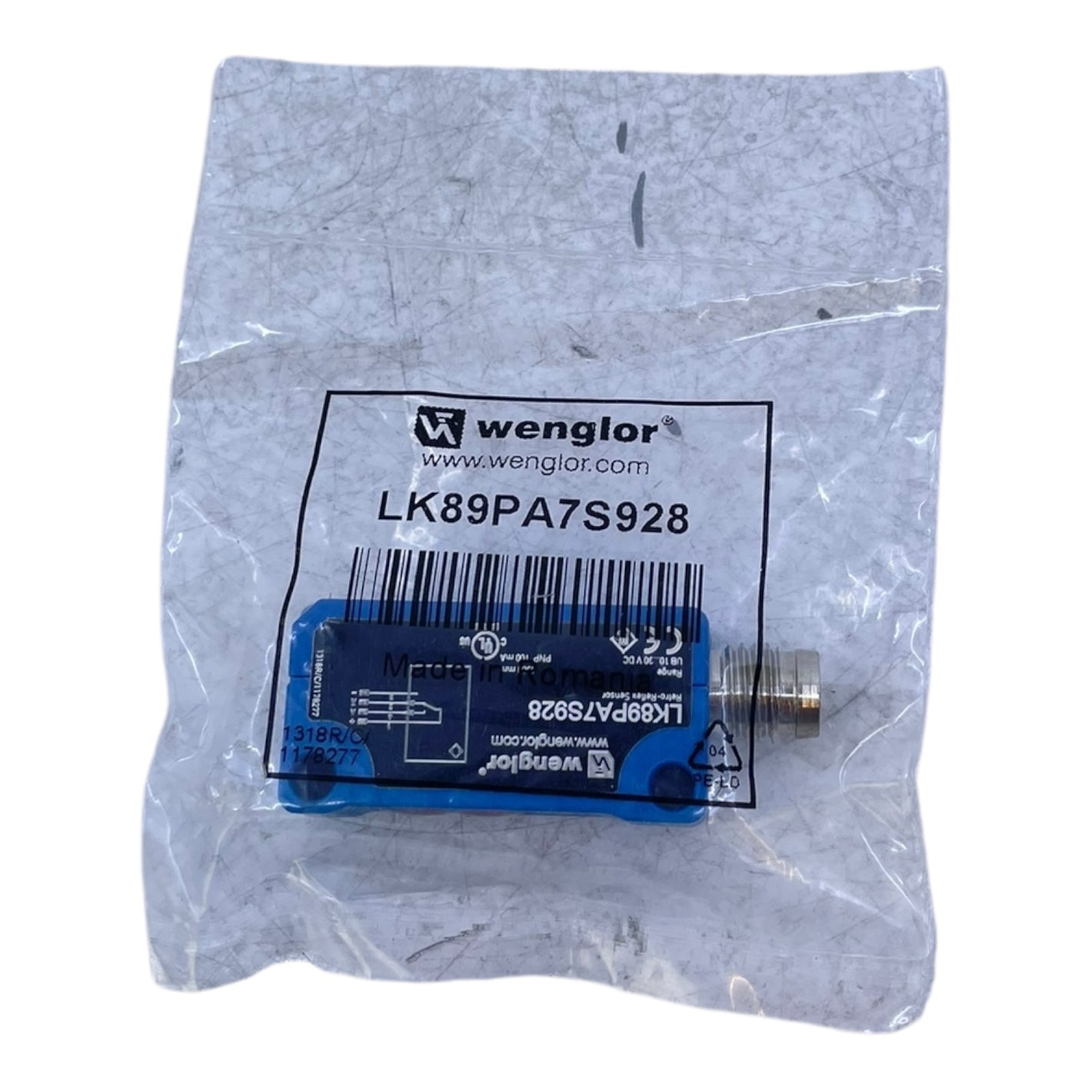Wenglor LK89PA7S928 Retro-Reflex Sensor für den industriellen Einsatz - Sensor