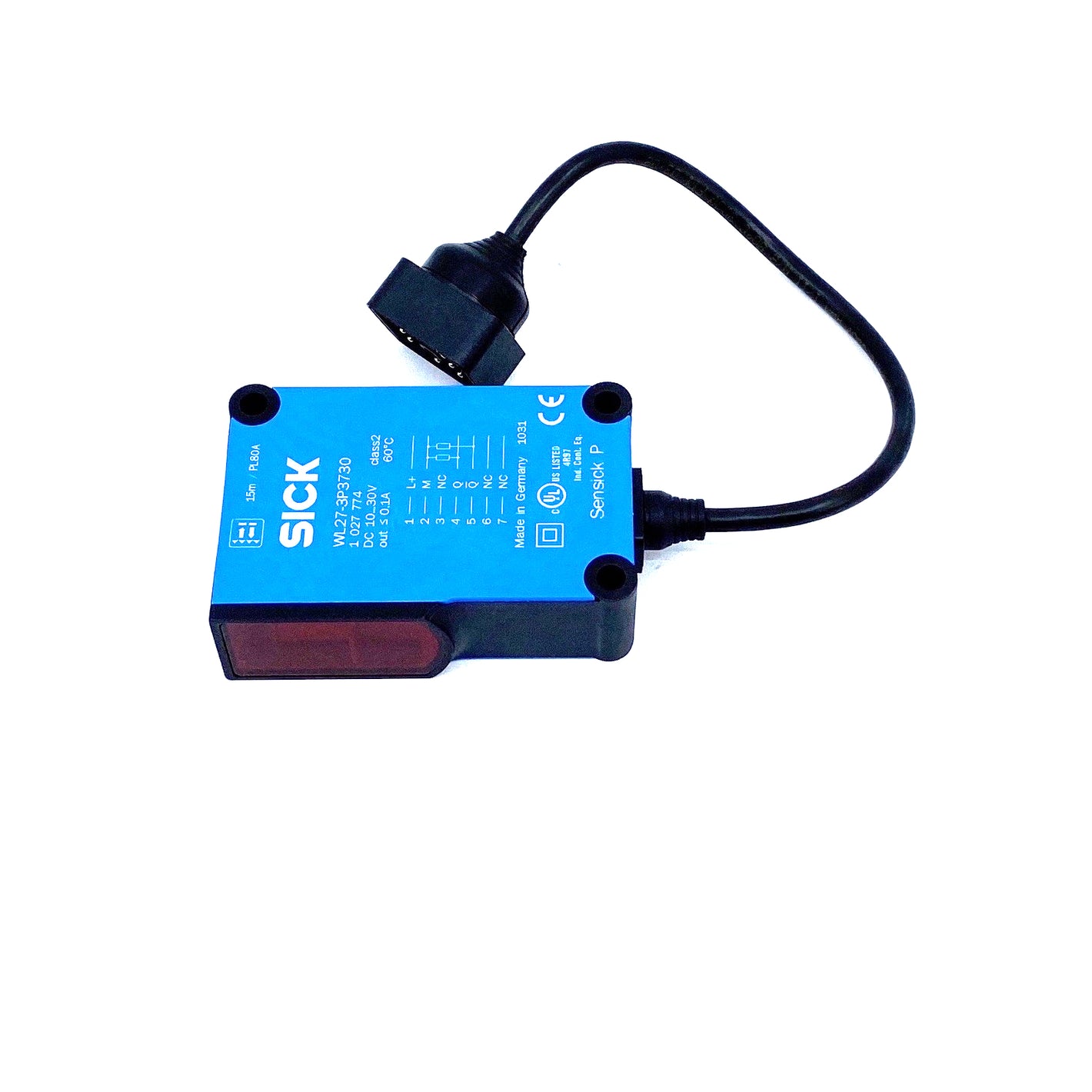 Sick WL27-3P3730 Kompakt-Lichtschranken 1027774 10…30V DC 1.000Hz 30mA 660nm