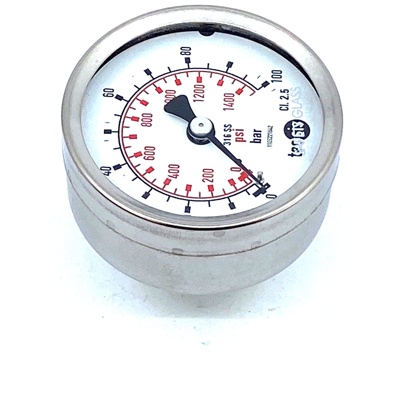 TECSIS P2031B081007 Manometer Druckmessgerät 0-100bar G1/4B 63mm