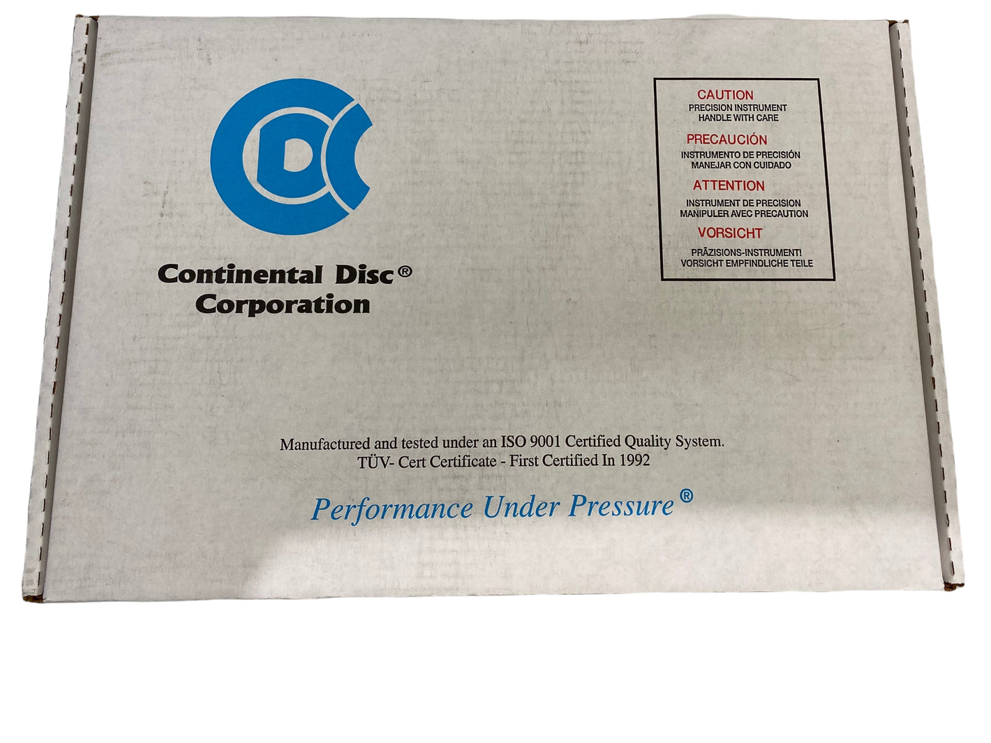 Continental Disc Corporation Rupture Disc 8' LOTRX (FS) 0.3 Bar 1.5 psig - 30 psig