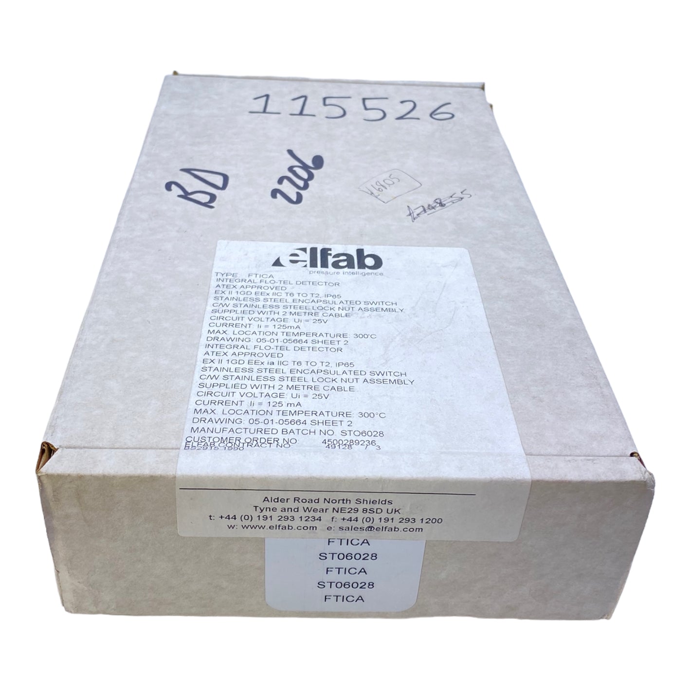 Elfab FTICA ST06028 Berstscheibe 25 V 125 mA 300°C