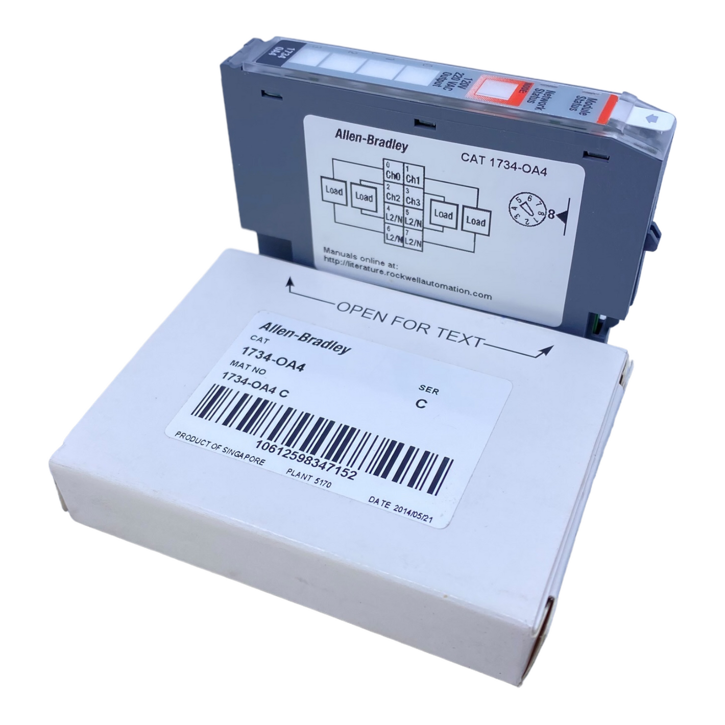 Allen-Bradley 1734-OA4 Digitales Ausgangsmodul 120/220V AC 50/60Hz / 5V DC 75 mA