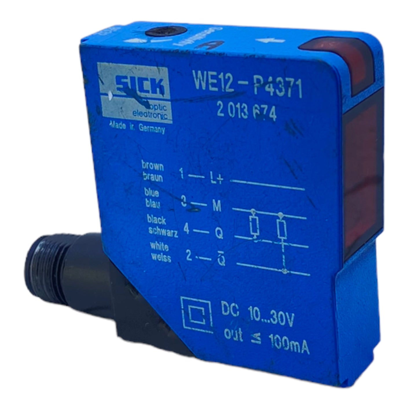 Sick WE12-P4371 Reflexionslichttaster 2013674 10  30V DC 100mA - Industrie
