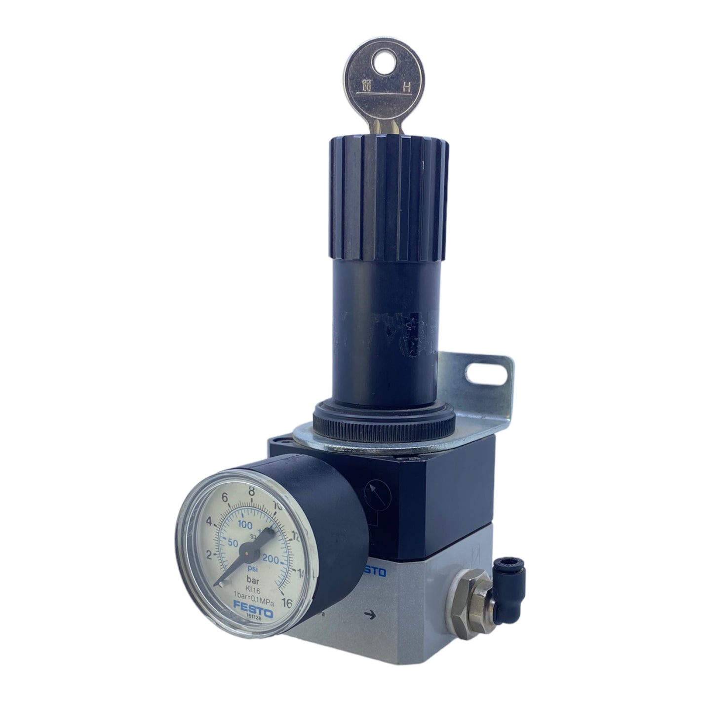 Festo LRPS-1/4-10 Präzisions-Druckregelventil 194693 p1 12Bar  p2 10bar -Ventil