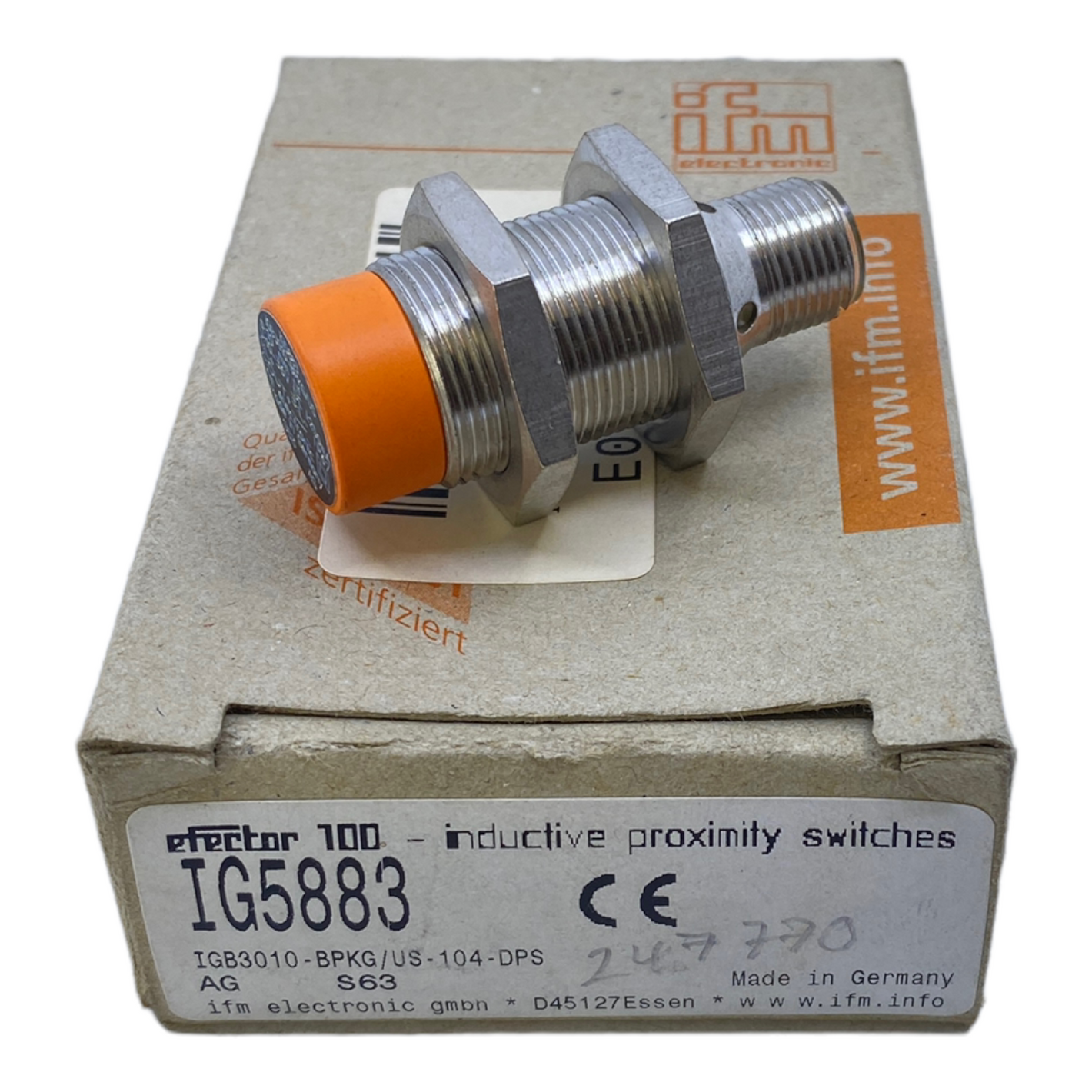 ifm IG5883 inductive sensor 10...36V DC 5mA