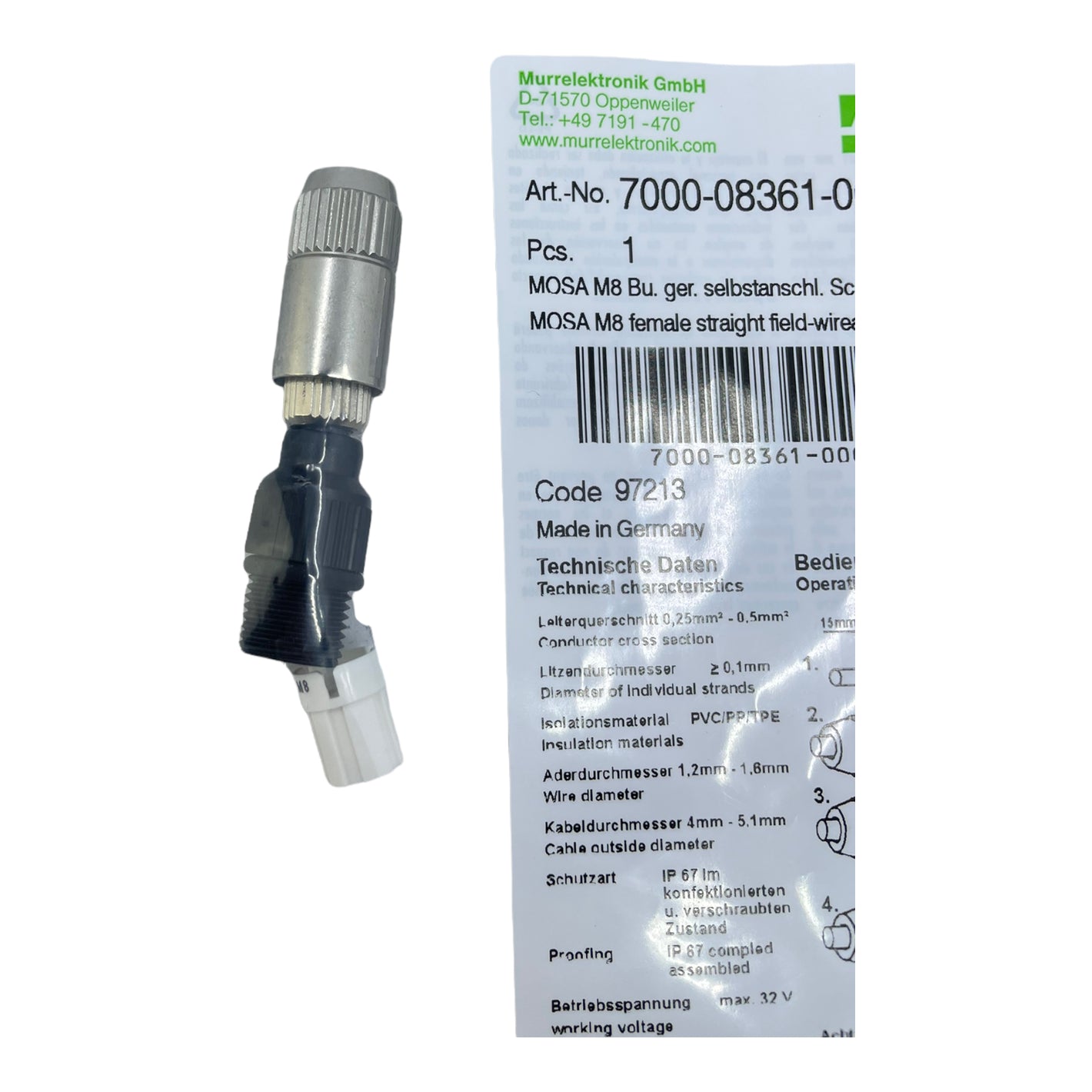 Murr Elektronik 7000-08361-0000000 Schneidklemme