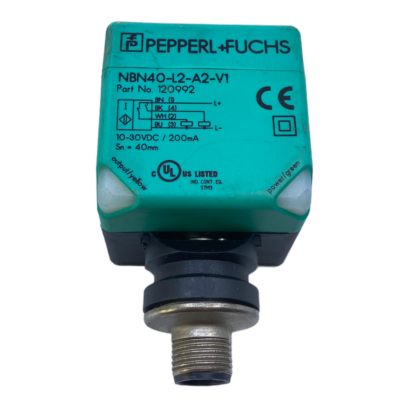 Pepperl+Fuchs NBN40-L2-A2-V1 Inductive Sensor 120992 10...30 V DC 200mA