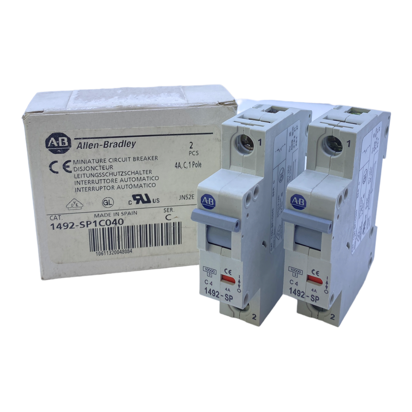 Allen-Bradley 1492-SP1C040 Leistungsschalter 4A 1-polig 240/415V AC VE: 2STK