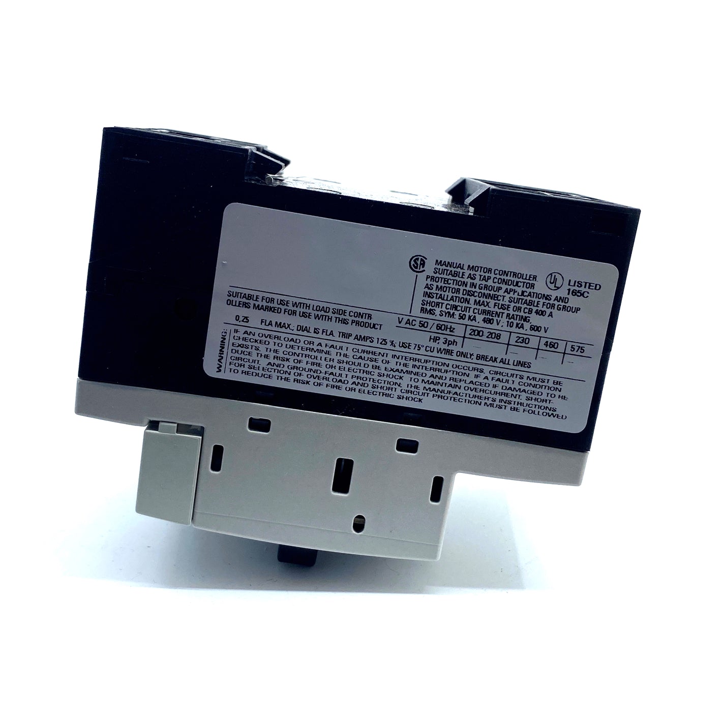 Siemens 3RV1011-0CA15 Leistungsschalter 0,18...0,25A 1NO+1NC