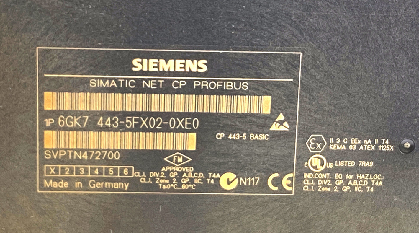 Siemens 6GK7443-5FX02-0XE0 communications processor