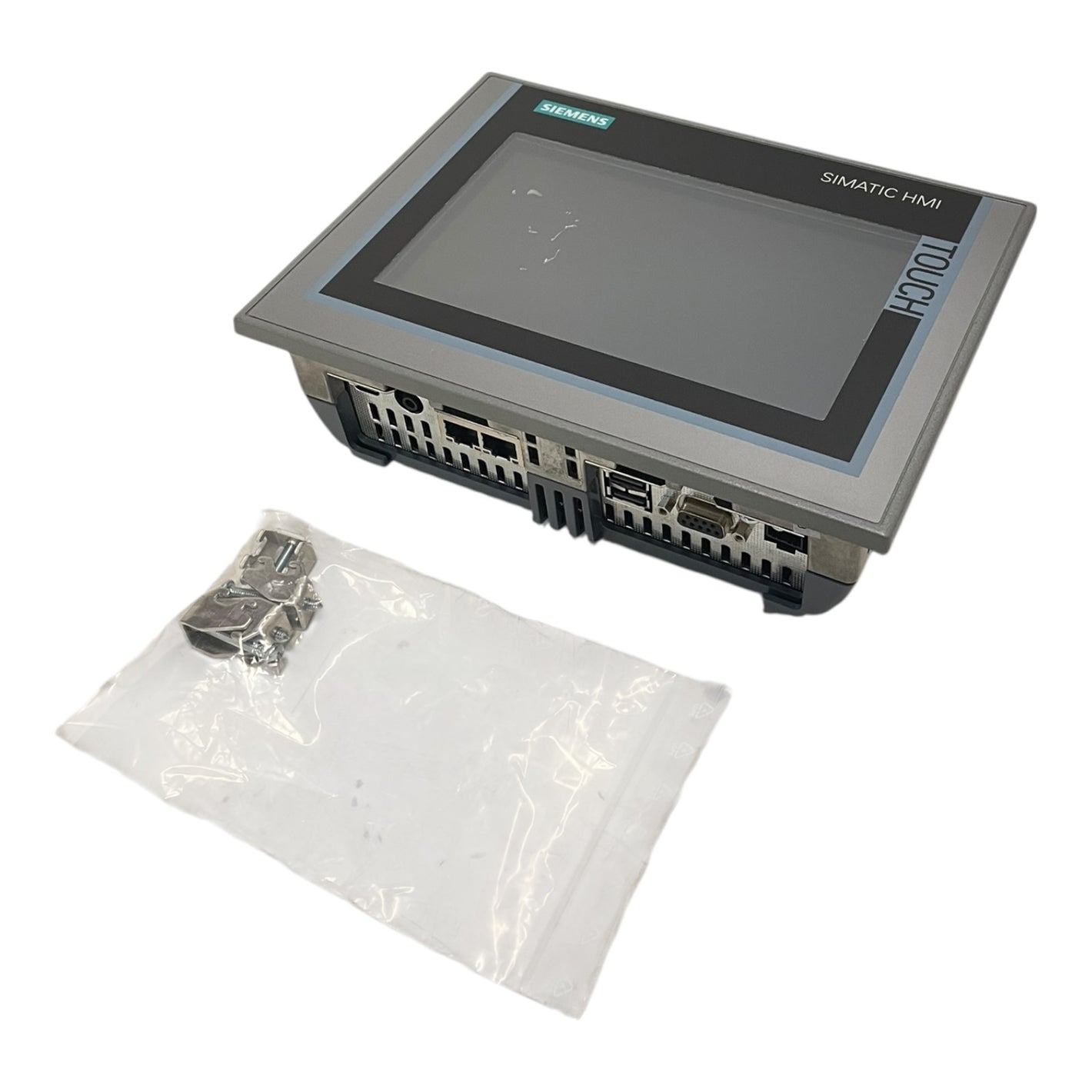 Siemens HMI Touchpanel TP700 Comfort 6AV2124-0GC01-0AX0 mit Befestigungsteilen