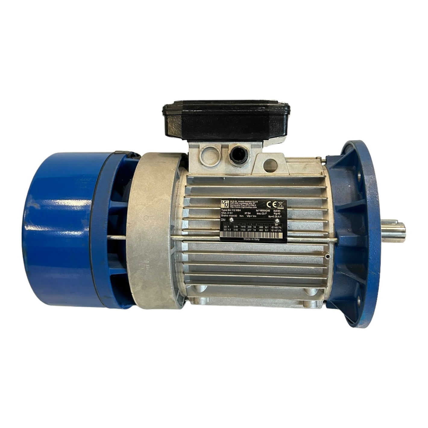 MGM BA112MB4 electric motor with brake 4kW IP54 230/400V industrial electric motor