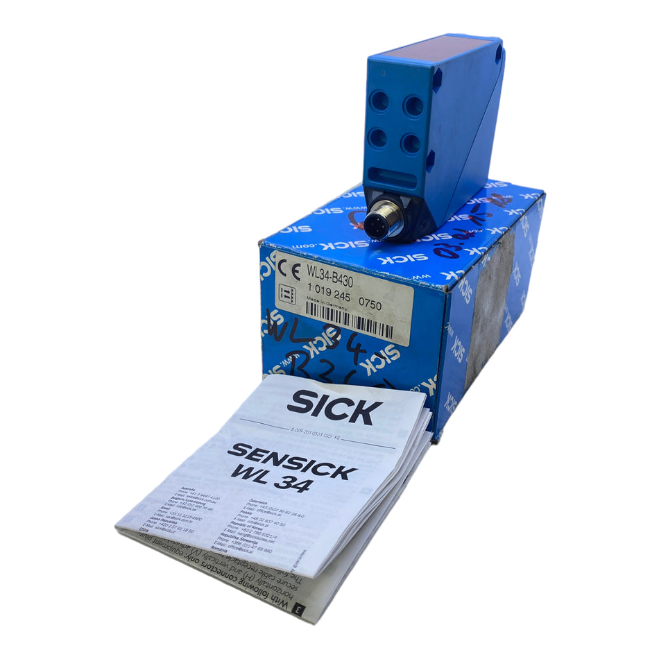 Sick WL34-B430 Kompakt-Lichtschranken 1019245 10...30V DC 100mA 4-polig