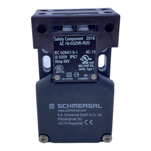 Schmersal AZ16-03ZVK-M20 Sicherheits-Verriegelungsschalter 230V 1S+1Ö M20