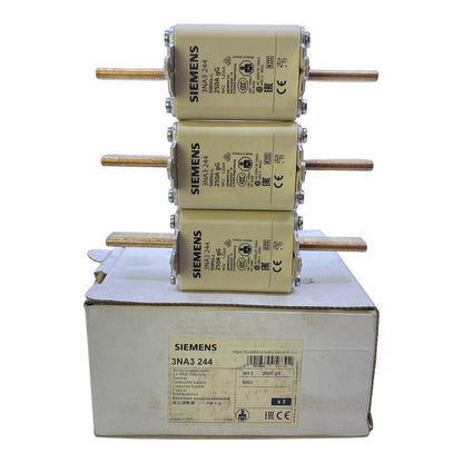 Siemens 3NA3244 fuse links 250A 500V 120 kA PU: 3PCS 