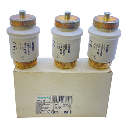 Siemens 5SC221 fuse link 500V 100A PU:3PCS 