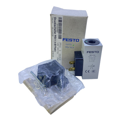 Festo PEV-1/4-B Druckschalter 10773 250V AC 125V DC 1-12bar