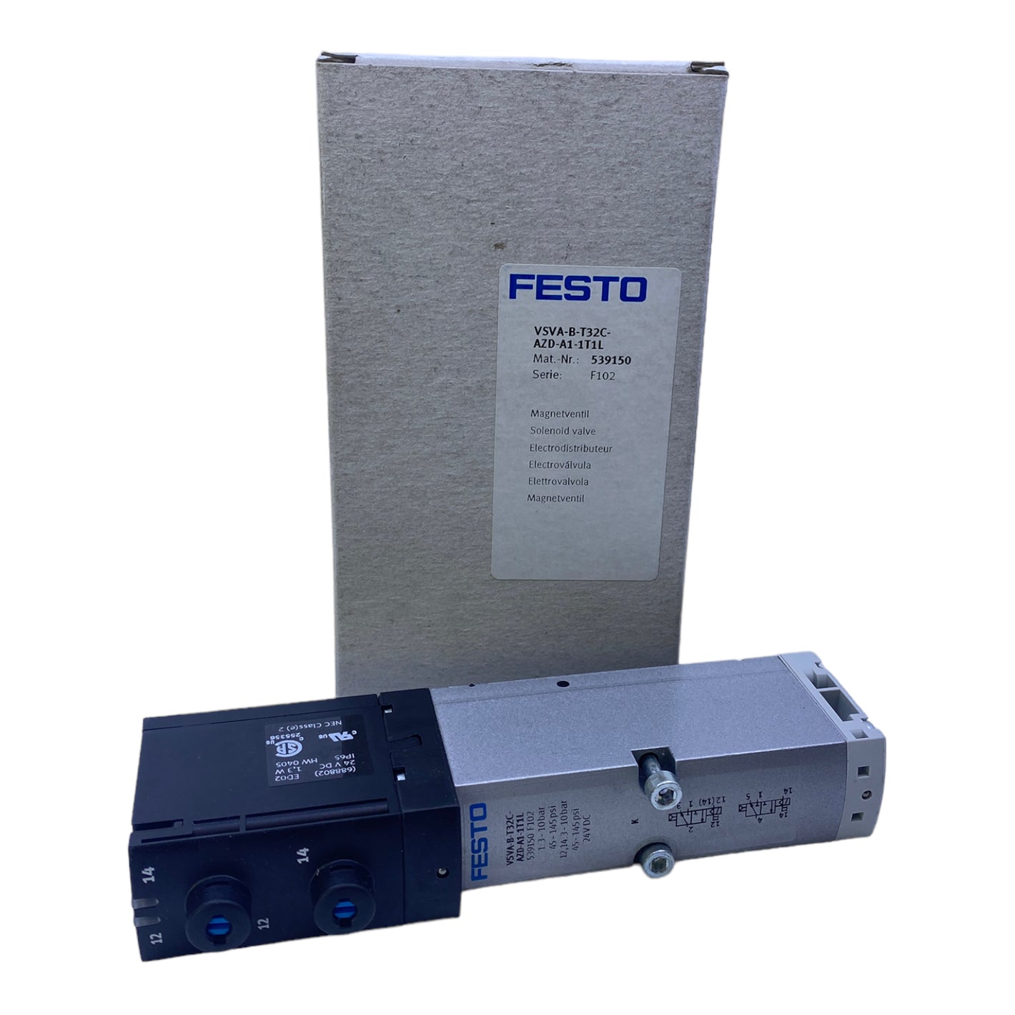 Festo VSVA-B-T32C-AZD-A1-1T1L Magnetventil 539150 24V DC 3-10bar