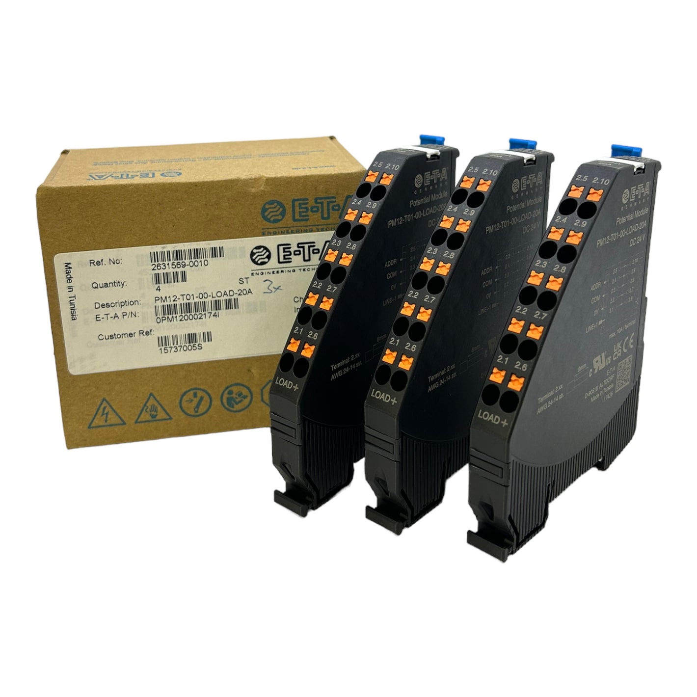 ETA PM12-T01-00-LOAD-20A feed module 24V DC 20A PU: 3PCS 