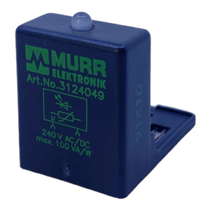 Murr 3124049 valve suppression module, varistor and LED element, 230VAC/DC/100VA/W 