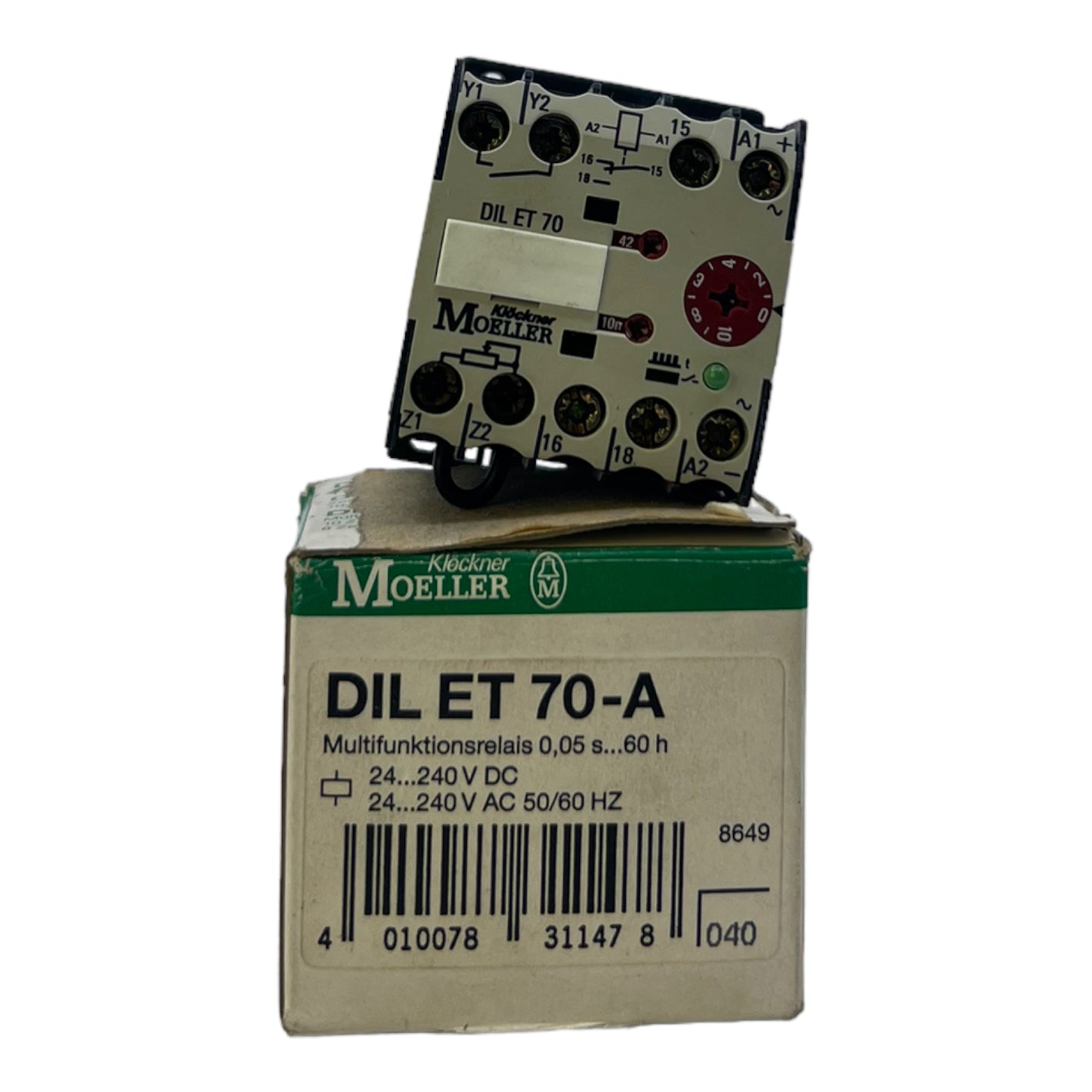 Klöckner Moeller DILET70-A multifunction relay 24...240VDC 24...240VAC 50/60Hz 