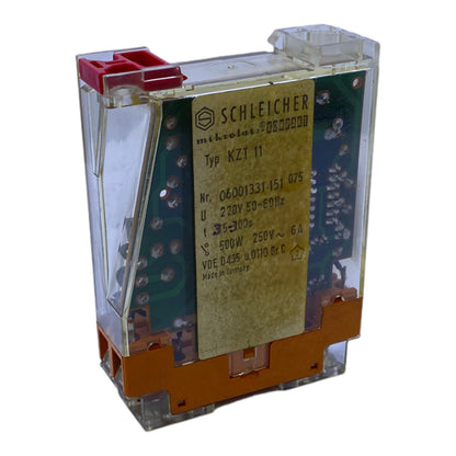 Schleicher KZT 11 Relais 220V 50-60Hz 250V 6A 500W Schleicher Relais
