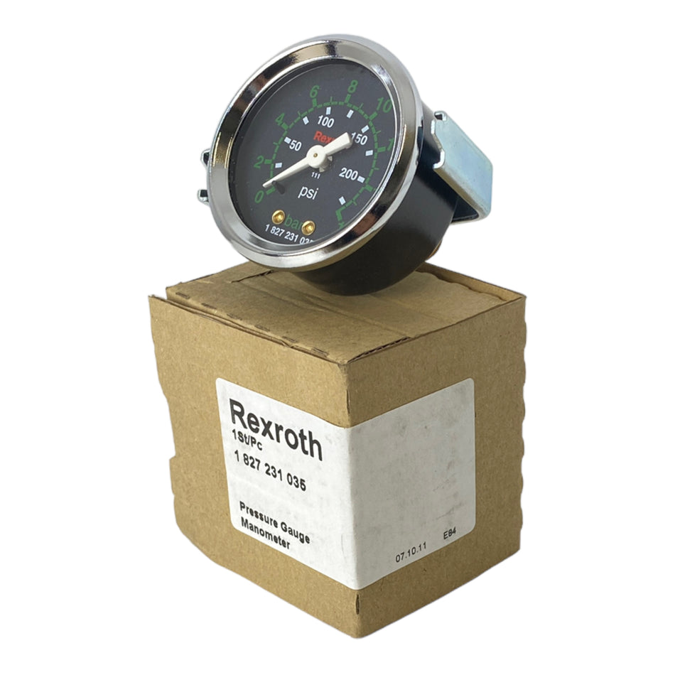 Rexroth 1827231035 16bar Manometer Hydraulik-Manometer 0-16bar 25-225psi