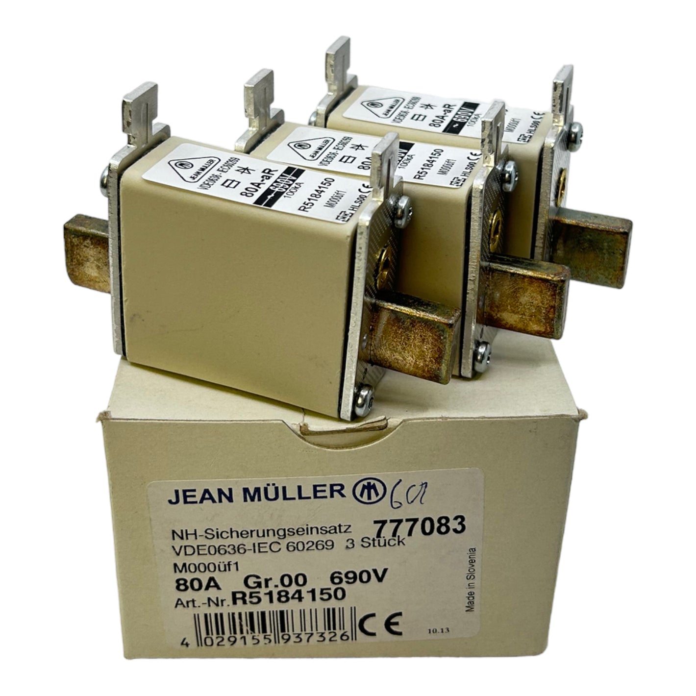 JEAN MÜLLER R5184150 fuse insert 80A VE:3pcs. fuse insert 