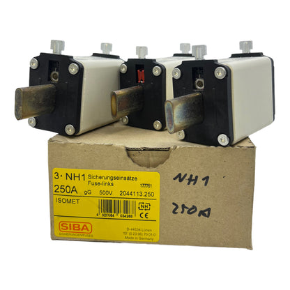 SIBA 2044113.250 Sicherungseinsatz 500V 250A VE:3Stk. Sicherung Einsatz