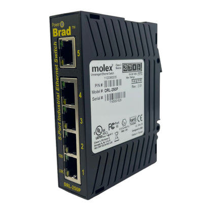 Molex DRL-250P Ethernet-Switch 1120360035 10-30V DC Power Brad