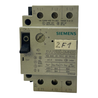 Siemens 3VU1300-0MN00 Leistungsschalter 50/60Hz