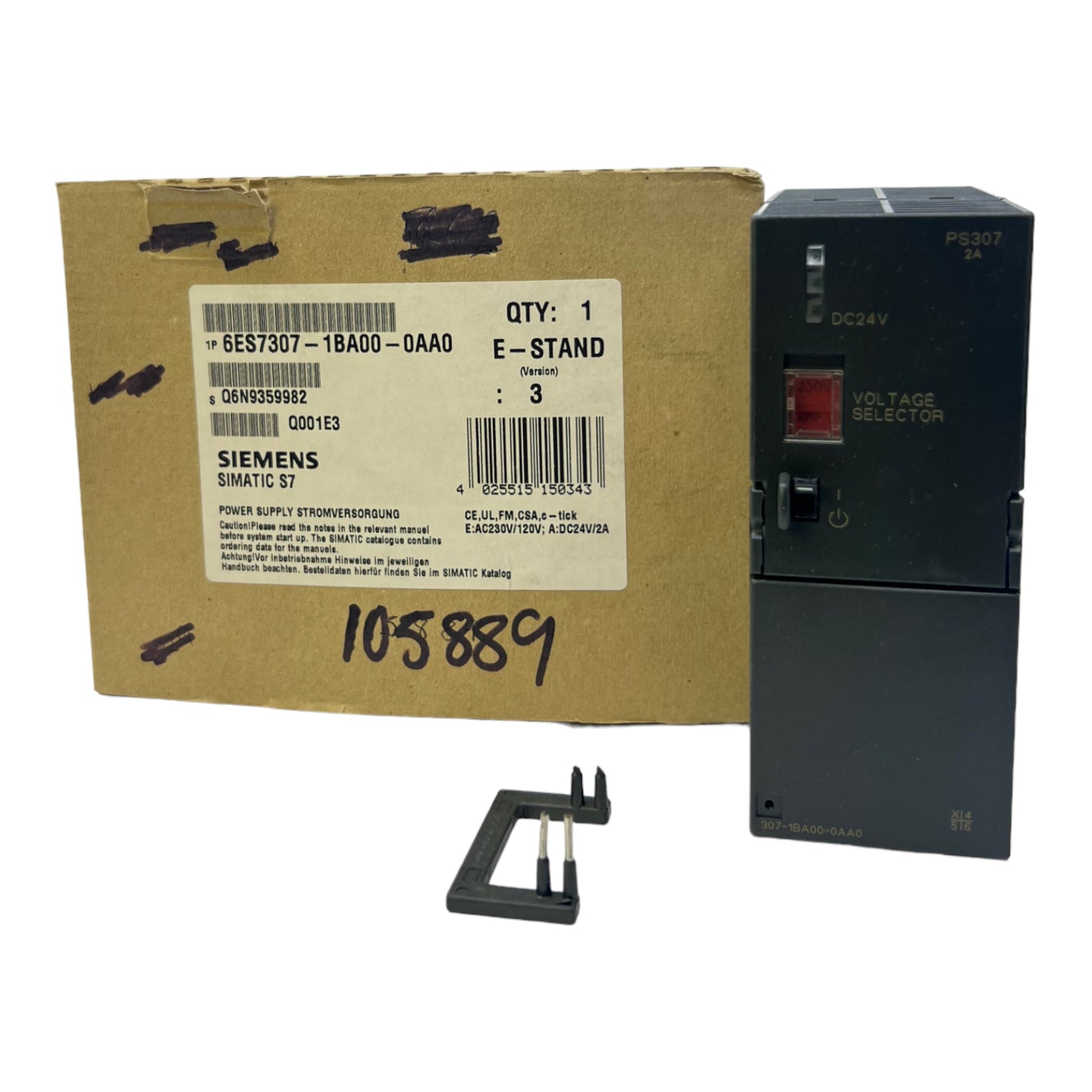 Siemens 6ES7307-1BA00-0AA0 Geregelte Stromversorgung 120/230 V AC 24 V DC 2 A