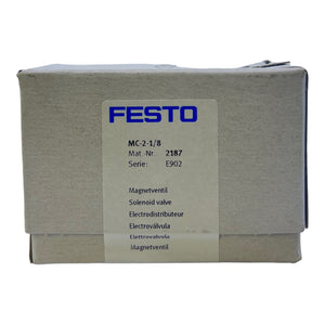 Festo MC-2-1/8 solenoid valve 2187 pneumatic electric -0.95 to 7bar IP65