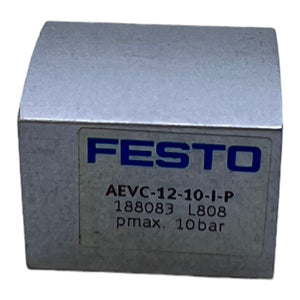Festo AEVC-12-10-I-P Kurzhubzylinder 188083 einfachwirkend 1,5 bis 10 bar Ø12mm