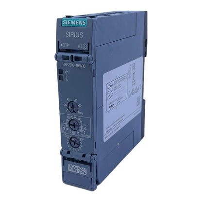 Siemens 3RP2505-1BW30 time relay 12-240VAC/DC 2-pole changeover contact 5A DIN rail 