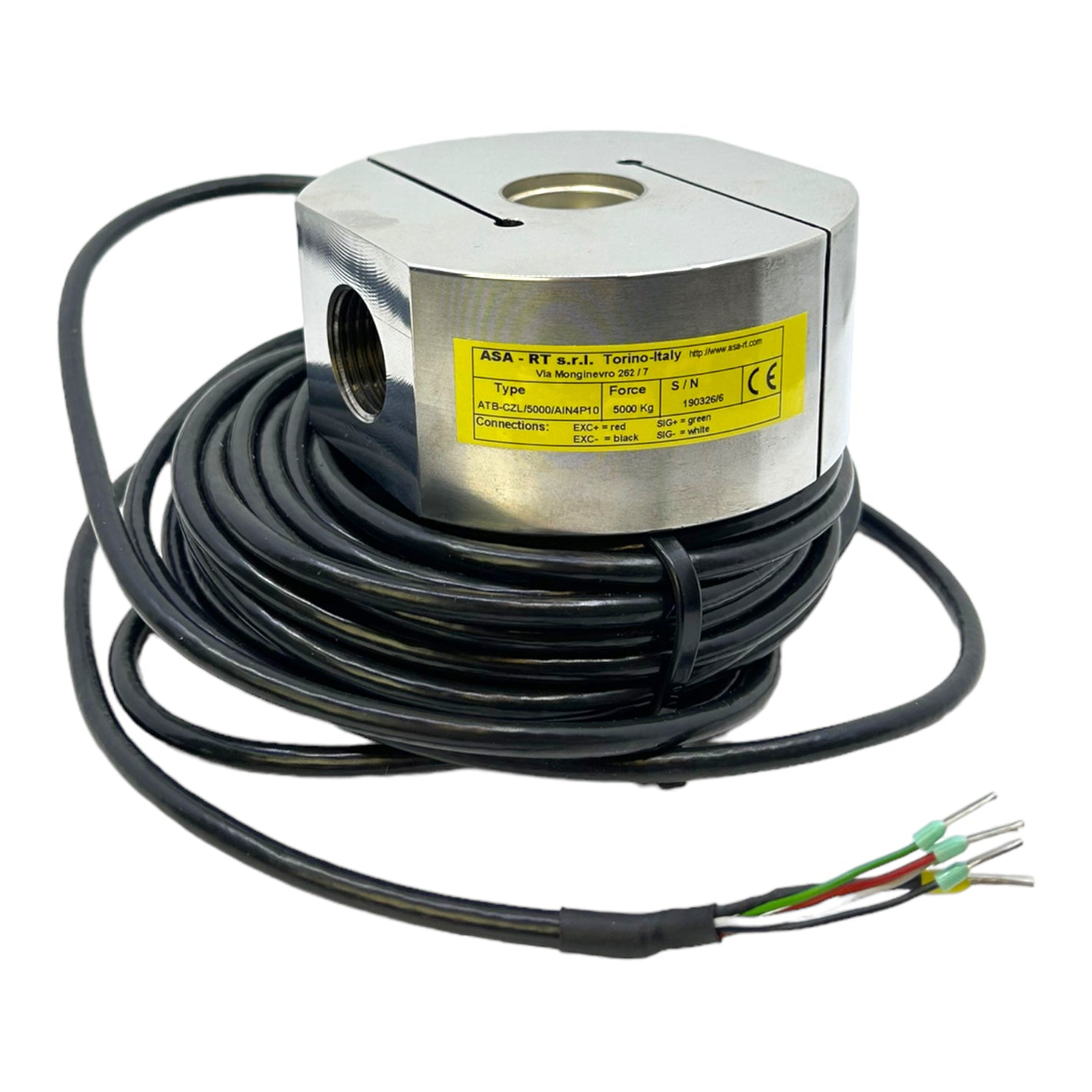ASA-RT ATB-CZL/5000/AIN4P10 force transducer 5000Kg EXC+/EXC-/SIG+/SIG- 
