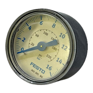 Festo MA-40-16-1/8 pressure gauge 345395 0 to 16bar G1/8 IP43 40Nm Festo pressure gauge