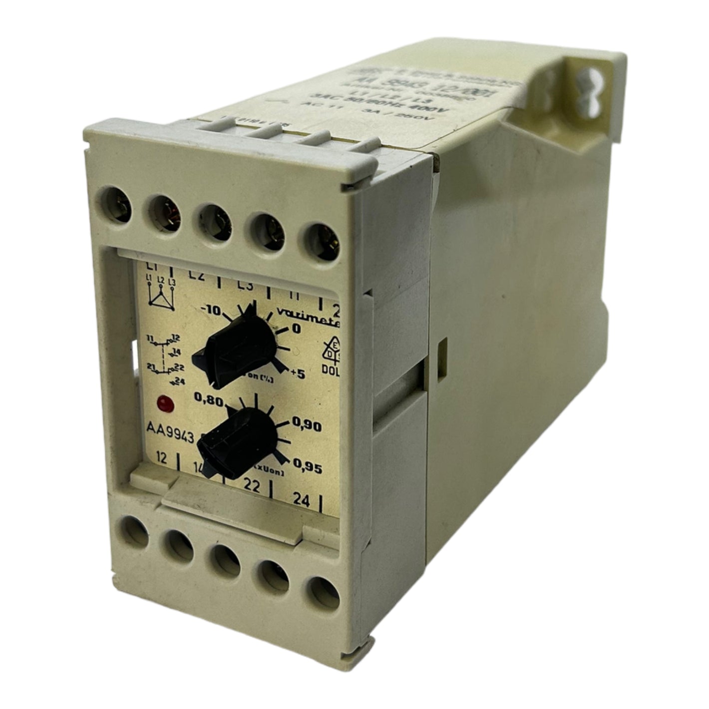 E.Dold &amp; Söhne AA9943.12/001 undervoltage relay 0038660 3AC 50/60Hz 400V 