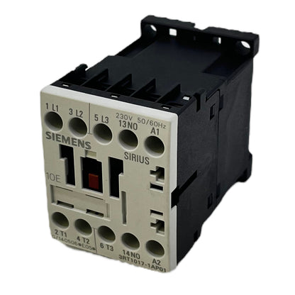 Siemens 3TR1017-1AP01 power contactor 3-pole 230V AC coil/12A 5.5 kW 400V AC 
