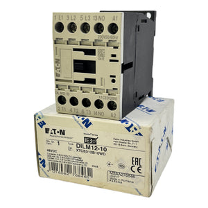 EATON DILM12-10 power contactor 3NO 5.5kW 24V DC 12A 3-pole 