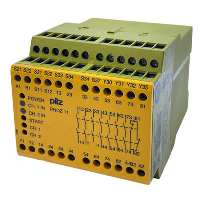 Pilz PNOZ11 safety relay 774080 24V DC 50/60Hz 230-240V AC 230V 5.0 240V 8.0A 