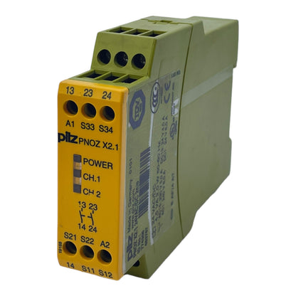 Pilz PNOZX2.124VAC/DC2n/o Sicherheitsrelais 24V AC/DC 2W 50/60Hz 4,5VA 2,0W 6,0A