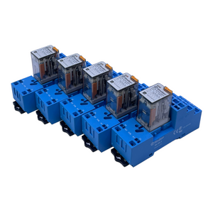Finder 55.34.8.024.0054 base relay +94.54.1 250V 7A relay pack: 5 pieces.