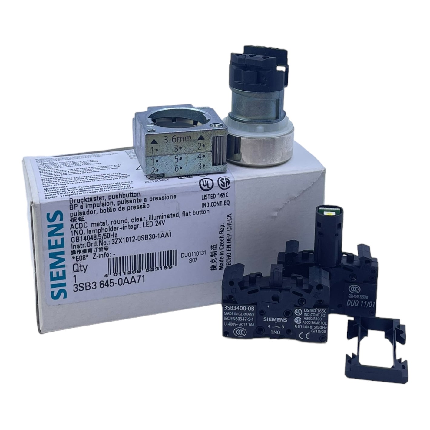 Siemens 3SB3645-0AA71 Drucktaster 24V