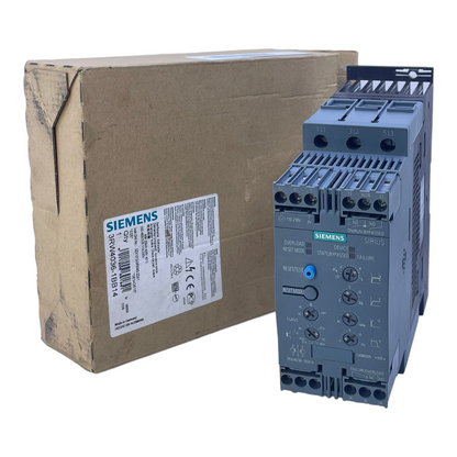 Siemens 3RW4036-1BB14 soft starter 45A 22 kW/400V 200-480V AC 110-230V AC/DC